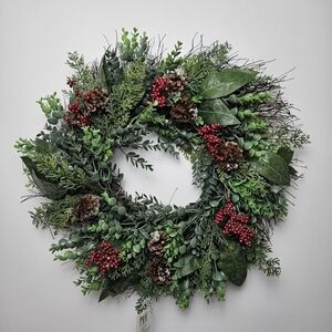 Christmas wreath door decor